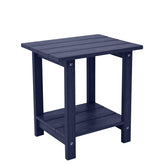 Meluvici front view of D Blue side table showing stylish durability and curb appeal