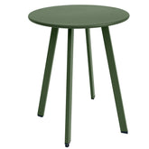 Meluvici front view dark green side table showing compact design and usable surface