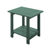 Meluvici front view dark green side table showing stable design and durable finish