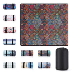 memKiya front view showing full 80x80 inch mat for group comfort