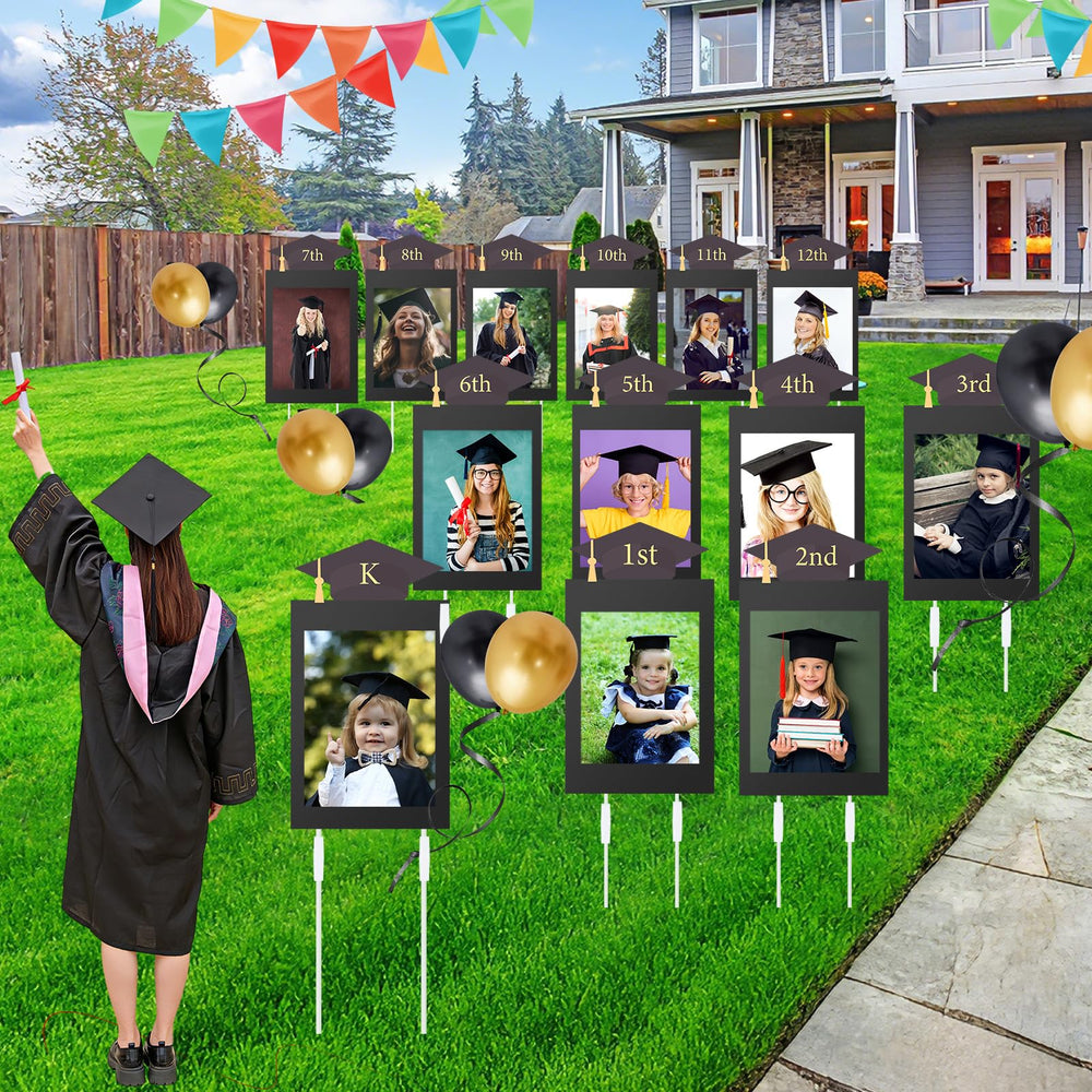 Memorywuu front view of full 13-piece set showing bold readable photos