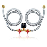 MENSI front assembly showing Y-splitter and two QCC1 outlets for versatile fueling