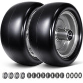 menxigoc front view of tire and wheel showing sturdy assembly and easy swap benefit
