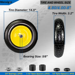 menxigoc steel rim and centered hub close-up highlighting solid construction