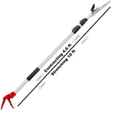 Mesoga front packaging showing pole pruner and accessories for versatile pruning