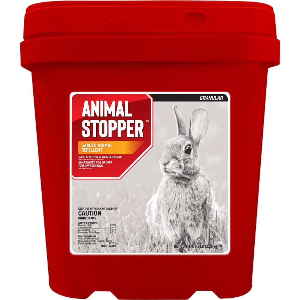 Messinas front packaging of granular repellent showing label and weight for clear purchase benefit