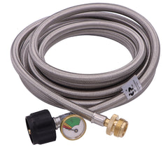METER STAR front view of adapter hose and fittings showing ready-to-install benefit