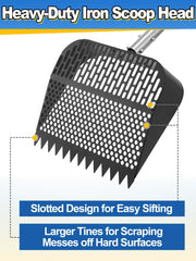 MEWTOGO two handheld scoops side by side for precise coop cleaning