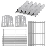 Meyafiny front view stainless steel grates showing durable cooking surface benefit
