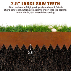 Meyoppm installed front yard border creating a clean lawn edge