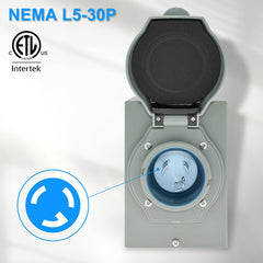 Miady flip-top with green power indicator showing live-generator confirmation
