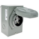 Miady front inlet box showing secure exterior mounting and easy access