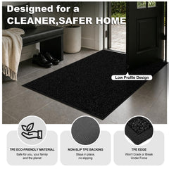 Mibao tpe backing detail demonstrating non-slip grip to protect floors
