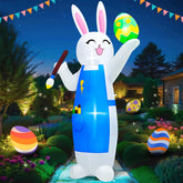 MICOCAH front view 8ft bunny showing cheerful design and curb appeal