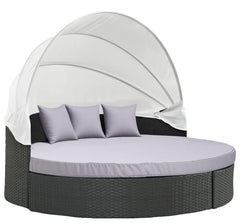 MICTONY front view of 66 inch round cover shows clean protection