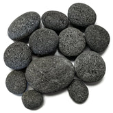 Midwest Hearth front packaging showing smooth lava stones and neat presentation