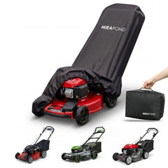mieapond front view cover protecting mower, durable outdoor protection