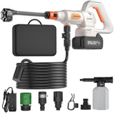 MIMYTH front view of glacier white washer showing compact portable design and easy handling