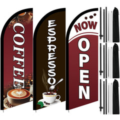 Mindsoft front banner showing bold coffee message and quick visibility
