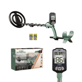 MINELAB X-Terra Intrepid front view showing whole detector and balance for comfortable hunting