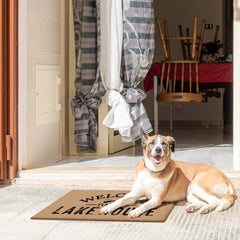Mingnei mat in doorway in use providing clean entrance protection