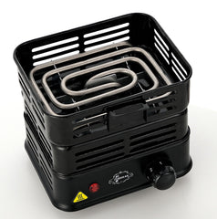 minkah coal starter heating coconut coals demonstrating quick, even glowing benefit