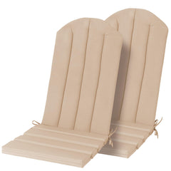 Minventiss front view of khaki Adirondack cushions showing neat fit benefits comfort