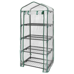 Miracle-Gro front view of mini grow house showing full coverage and plant protection