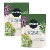 Miracle-Gro front packaging showing product and quick-draining benefit