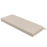 MIULEE beige cushion front view showing clean finish and tailored piping