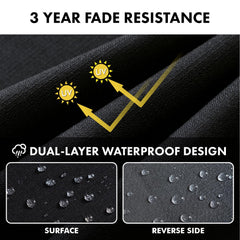 MIULEE side profile showing three-inch foam thickness for supportive seating