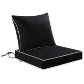 MIULEE front view of cushion on chair showing clean design and comfort