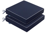 MIULEE navy cushions front view showing full seat coverage and color