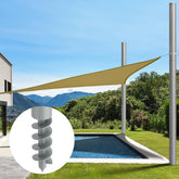 Miveda front view of assembled pole set showing stability and sleek finish
