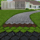 MIWOOYY front view of folded 6.5ft x 33ft grid showing compact transport and convenience