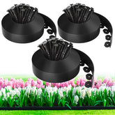 MIXC front view of complete 100ft edging kit showing rolls and spikes for fast setup
