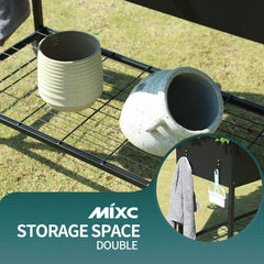 MIXC wheels and handle displayed for easy mobility and repositioning