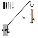 MIXXIDEA front view clamped on wooden rail showing secure mount benefit