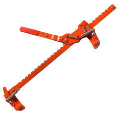 Miyake front view of stretcher showing compact, robust design and quick tensioning