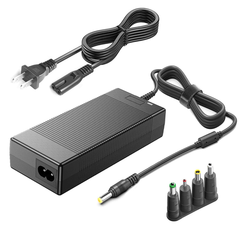 MJPOWER front view adapter showing sturdy housing and safety features