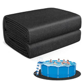 MJZ 12 FT pool liner pad front view showing full round underlay and protective benefits