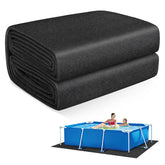 MJZ front view of 20x12 pool liner pad showing protective benefit