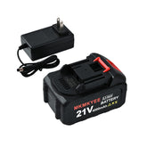MKMKYEE front packaging showing battery and charger, clear product presentation and benefits
