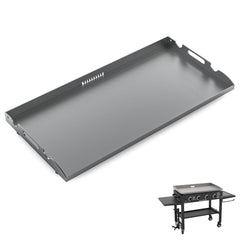 MOASKER front view griddle top showing smooth cooking surface and even heat