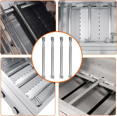 MOASKER trays installed in grill demonstrating improved heat distribution and protection