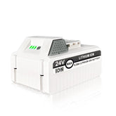 Moccdor front view of 24V 6.0Ah battery showing compact form and reliable replacement