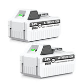 Moccdor front view of 24V 6.0Ah battery showing reliable power