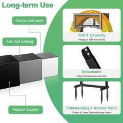 Mogaath base detail highlighting reinforced square base for anti-tip stability benefit