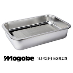 Mogobe close-up of 150 micron mesh showing precise separation benefit