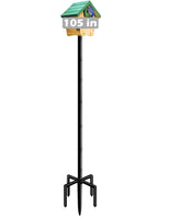 Mokeyder front view assembled pole showing stable design and clear benefits
